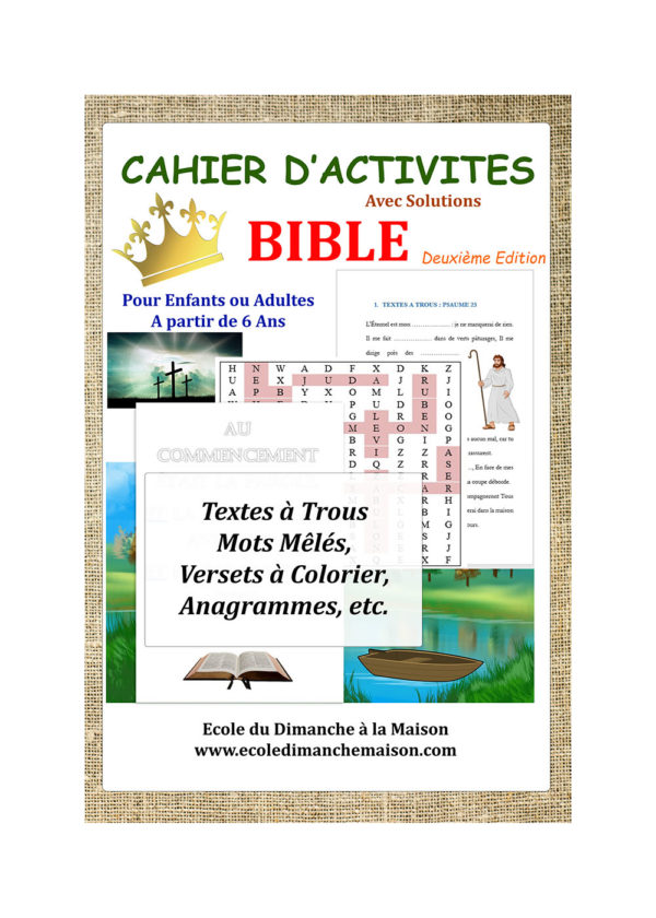 Cahier d'activités Bible