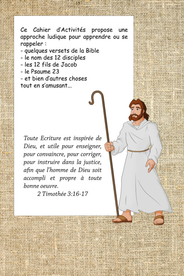 Etude Biblique, jeux Bible, activités enfants, mots mêlés