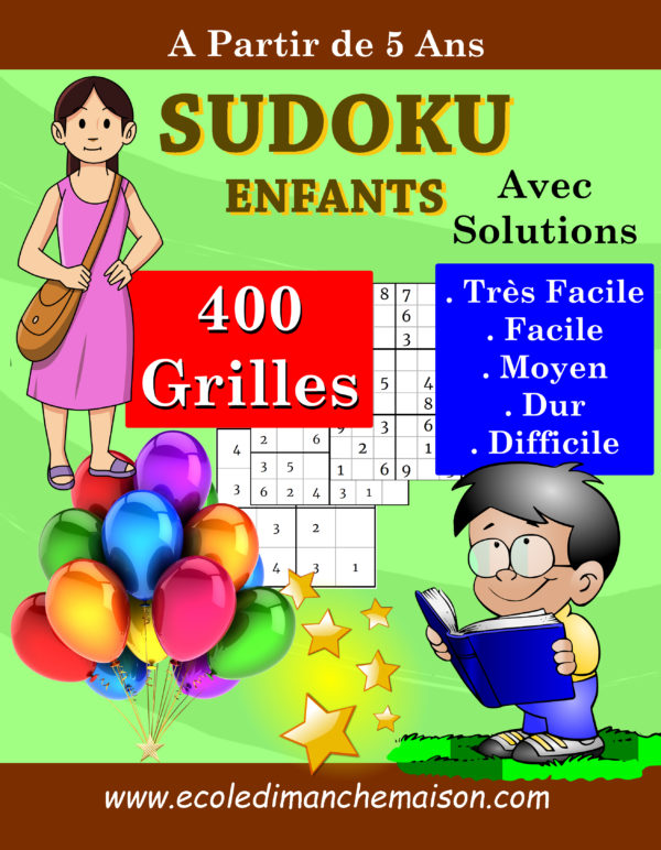 Sudoku enfant 400 grilles