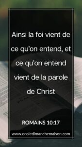 Romains 10:17